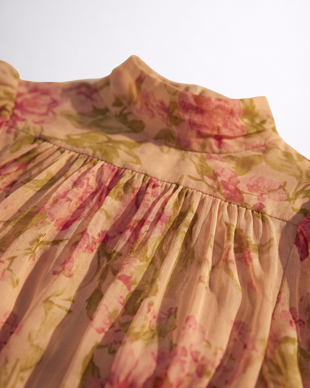 Rosario | Vestido Largo Floral en Gasa