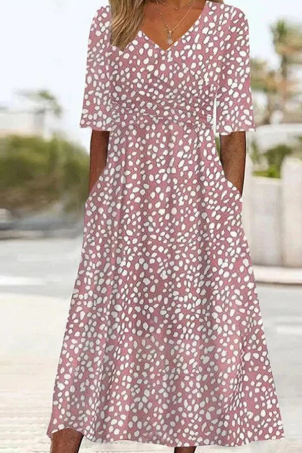Fosca | Vestido Midi Favorecedor con Talle Imperio