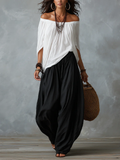 Aaliyah™ | Conjunto fluido con hombros al descubierto
