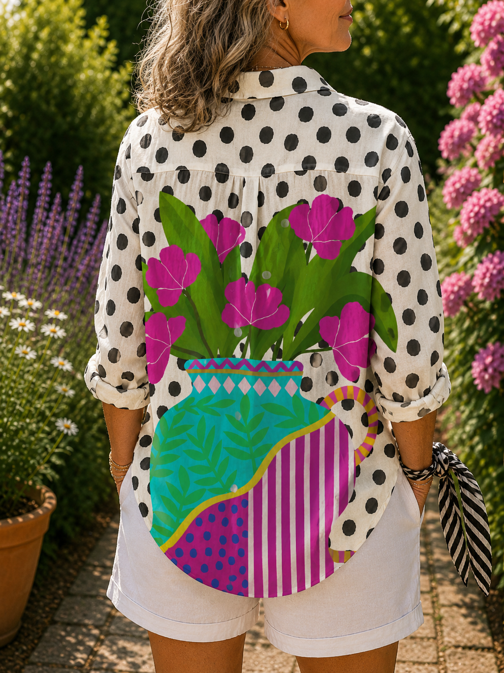 Amara | Blusa Vaso in Fiore