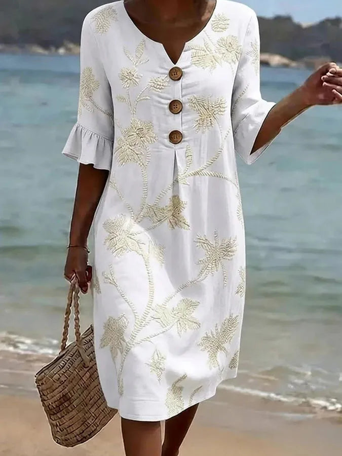 Fioralba | Vestido Casual con Estampado Floral