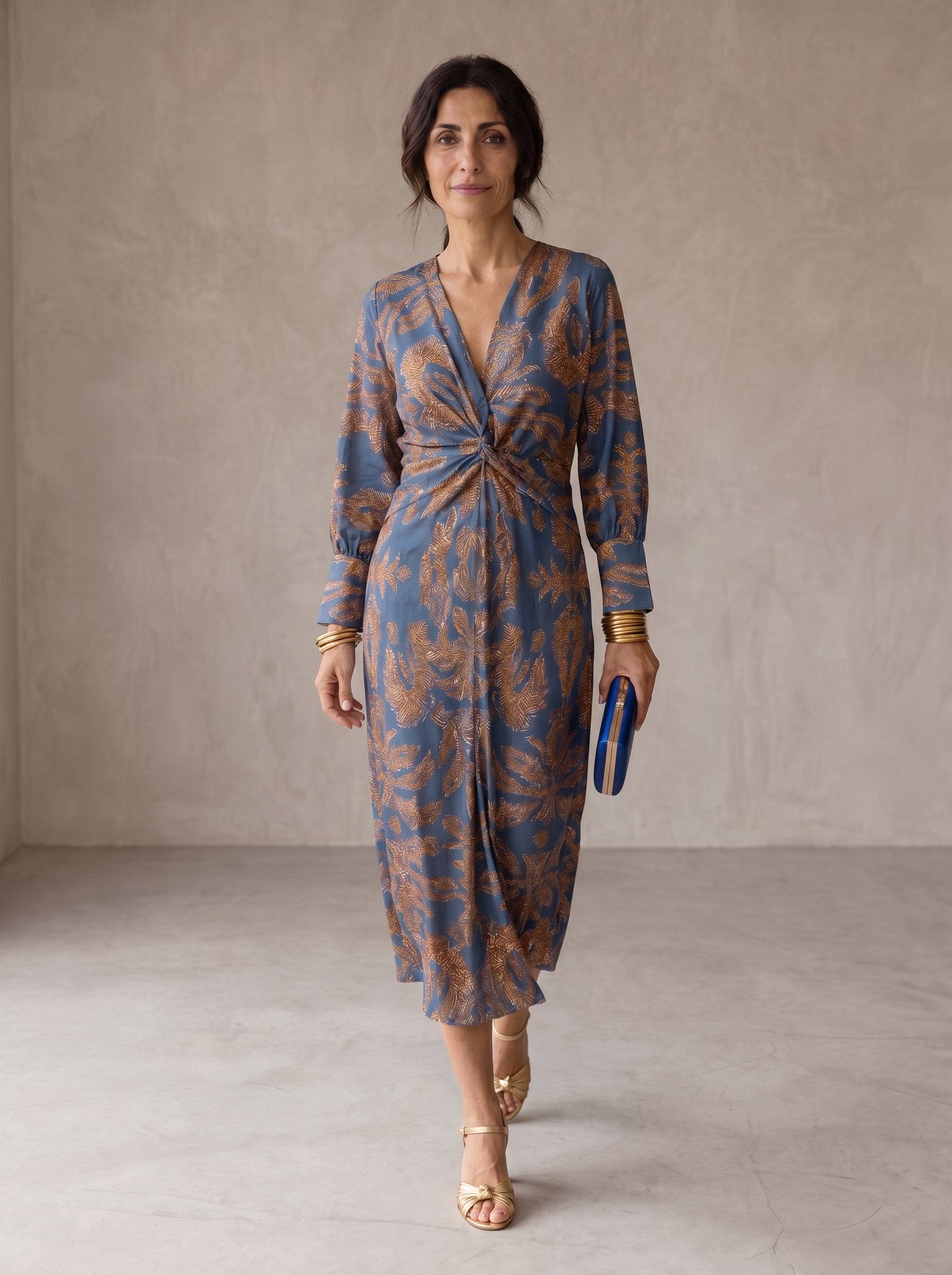 Celeste | Vestido Midi Elegancia Florida