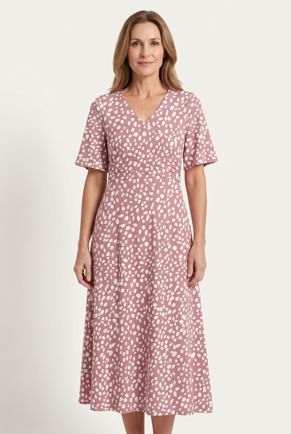 Fosca | Vestido Midi Favorecedor con Talle Imperio