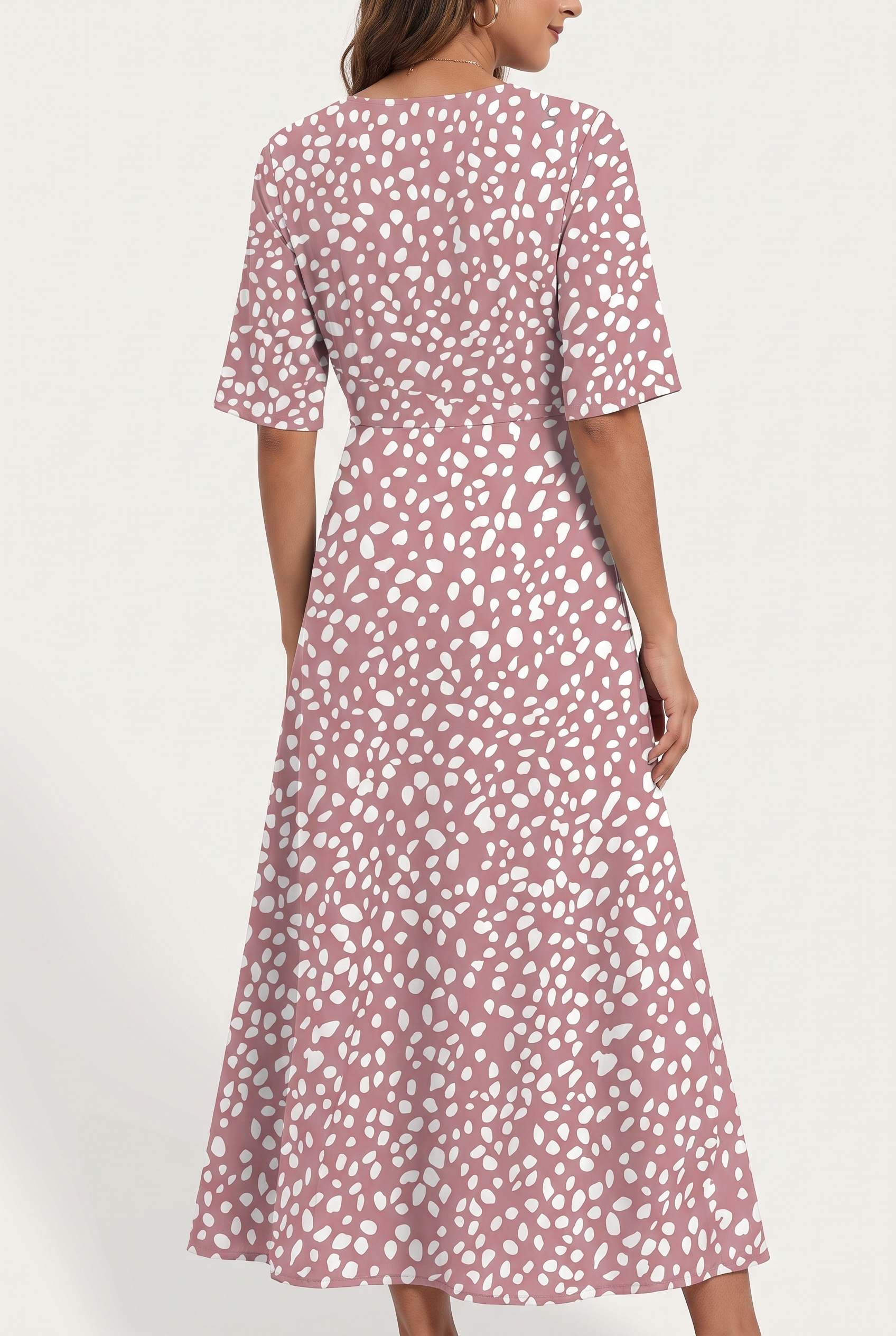 Fosca | Vestido Midi Favorecedor con Talle Imperio